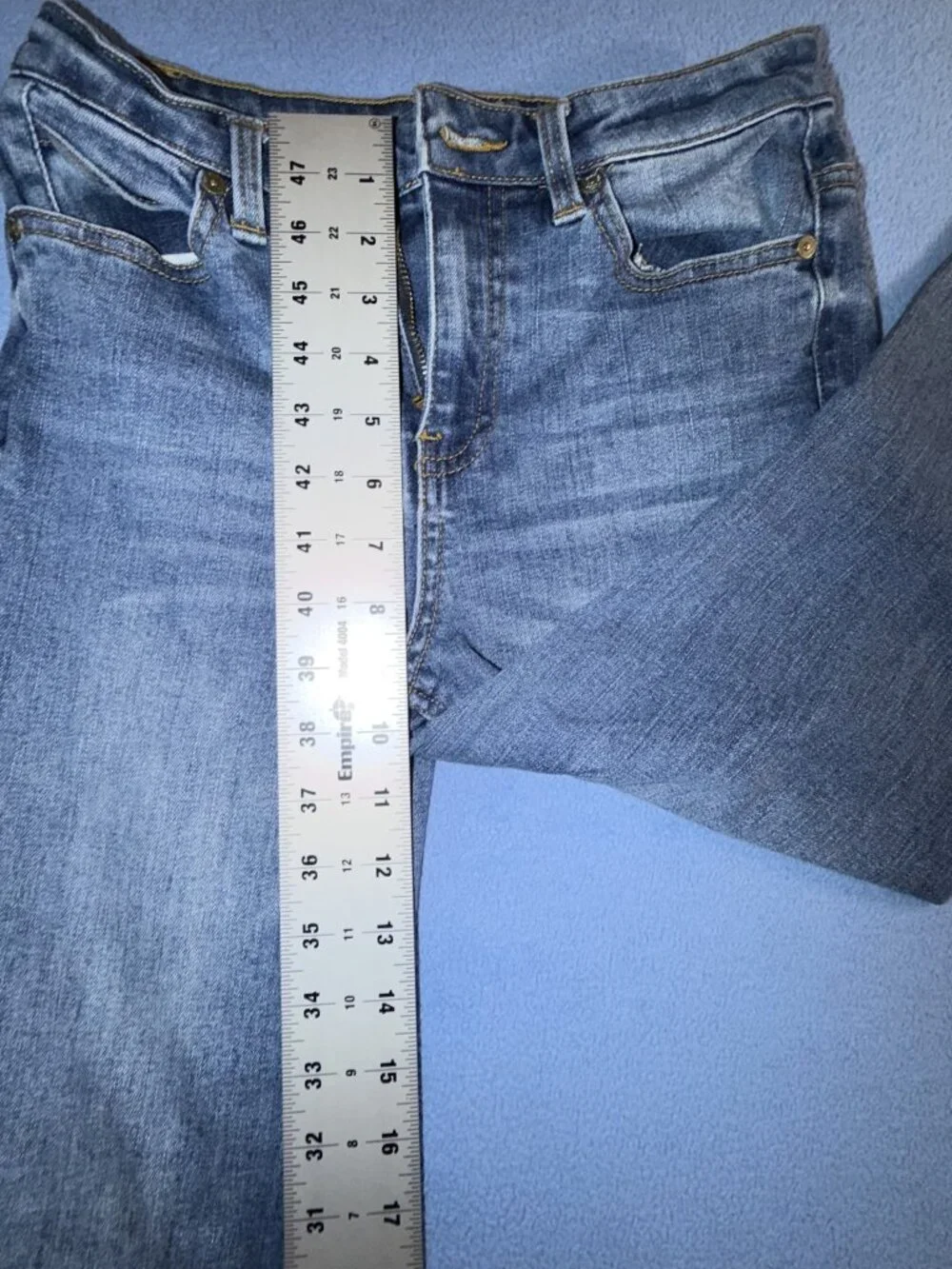 Oat New York Blue Wash Women's Straight Leg Jeans Size 0/25